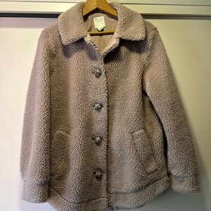 H&M over sized teddy coat